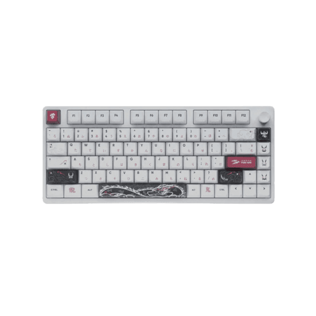 Yuki Aim Polar 75 8K Oni 2.0 keyboard with white keys